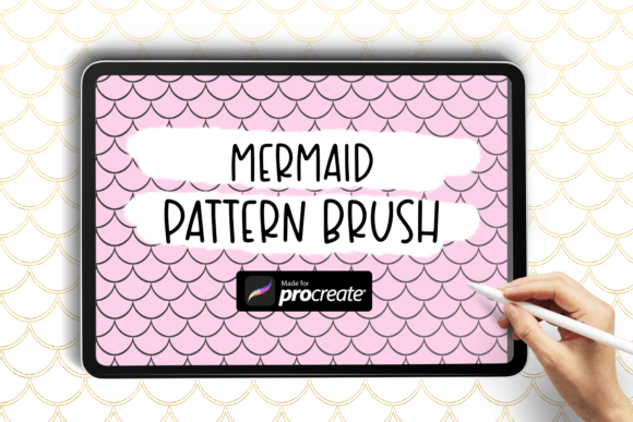 Download Mermaid Scales Pattern Procreate Brush - Pattern Collection