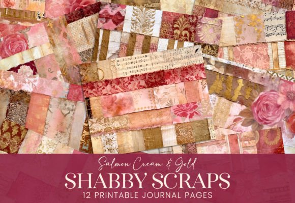 Download Shabby Chic Pattern Swatch Sampler Peach - Pattern Collection