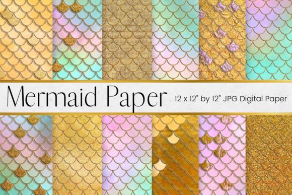 Download Rainbow Mermaid Scales Paper Pattern - Pattern Collection