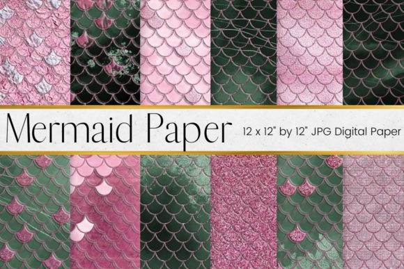 Download Pink Mermaid Scales Paper Pattern - Pattern Collection