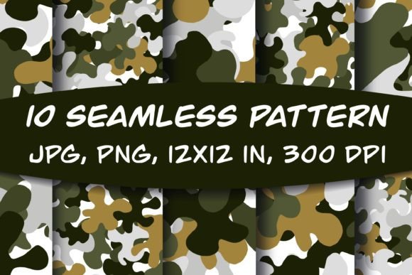 Download Camouflage Seamless Pattern 10 Army - Pattern Collection