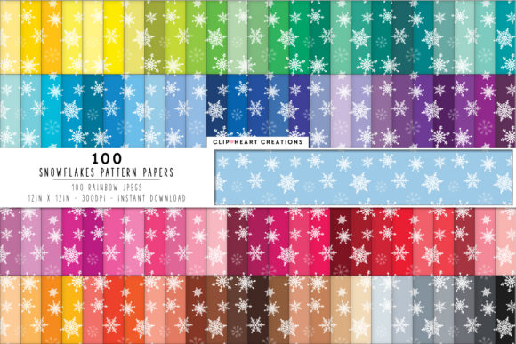 Download 100 Snowflake Pattern Papers - Pattern Collection