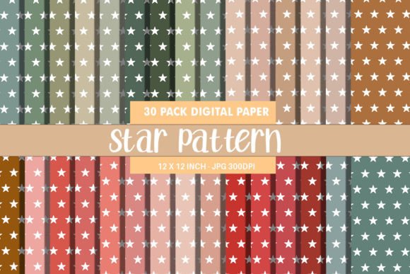 Download Christmas Color Star Pattern - Pattern Collection