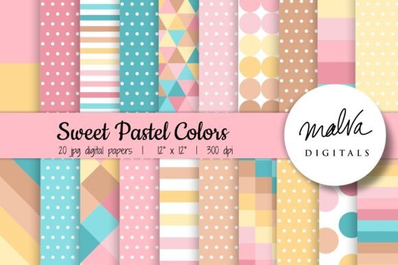 Download Sweet Pastel Colors Geometric Patterns - Geometric Collection