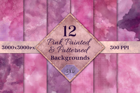 Download Pink Painted and Patterned Backgrounds - Pattern Collection
