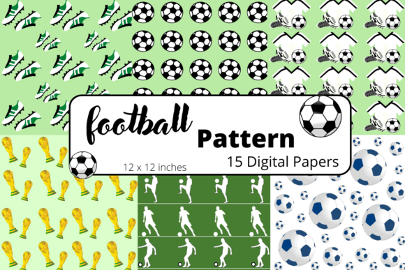 Download Football Pattern Digital Papers - Pattern Collection