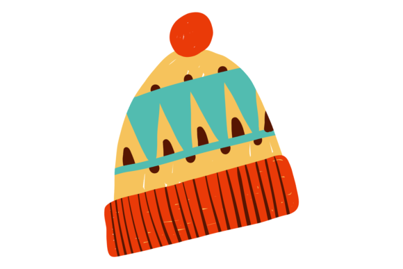 Download Winter Hat Icon. Cute Patterned Color Wo - Pattern Collection