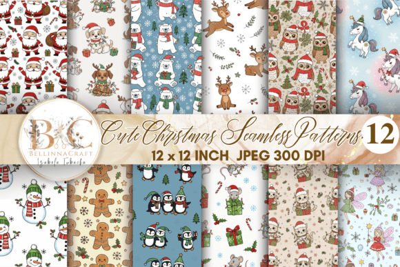 Download Cute Christmas Seamless Pattern - Pattern Collection
