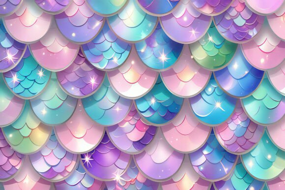 Download A Colorful Mermaid Scales Pattern - Pattern Collection