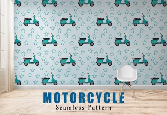 Download Motorcycle Seamless Pattern - Pattern Collection