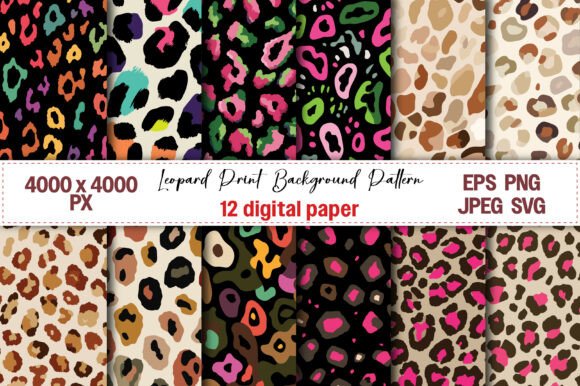 Download 12 Leopard Print Background Pattern - Pattern Collection