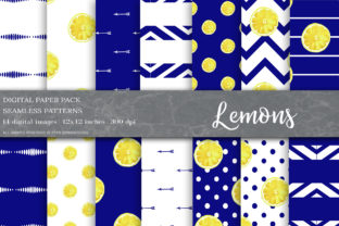 Download Summer Digital Papers, Lemons Patterns - Pattern Collection