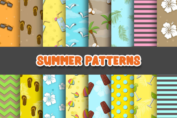 Download Summer Digital Papers Patterns - Pattern Collection