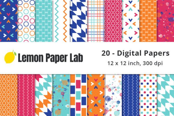 Download Bright Geometric Printable Paper - Geometric Collection