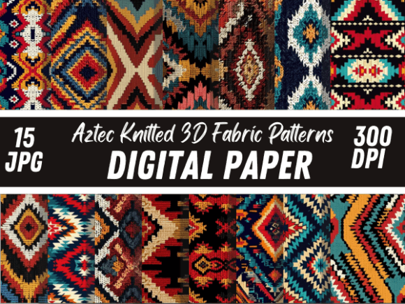 Download Knitted Aztec Fabric Seamless Patterns - Pattern Collection