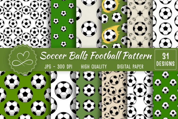 Download Soccer Balls Football Seamless Pattern - Pattern Collection