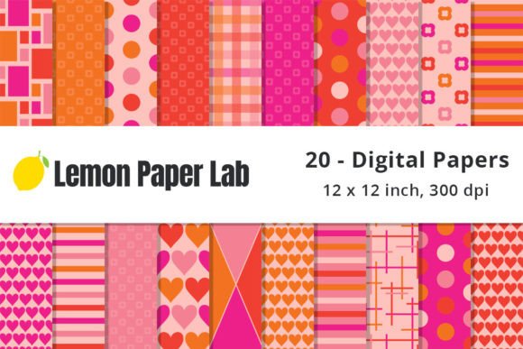 Download Pink, Red and Orange Geometric Patterns - Premium Resources