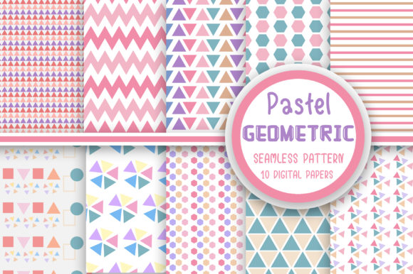 Download Pastel Geometric Seamless Pattern - Geometric Collection